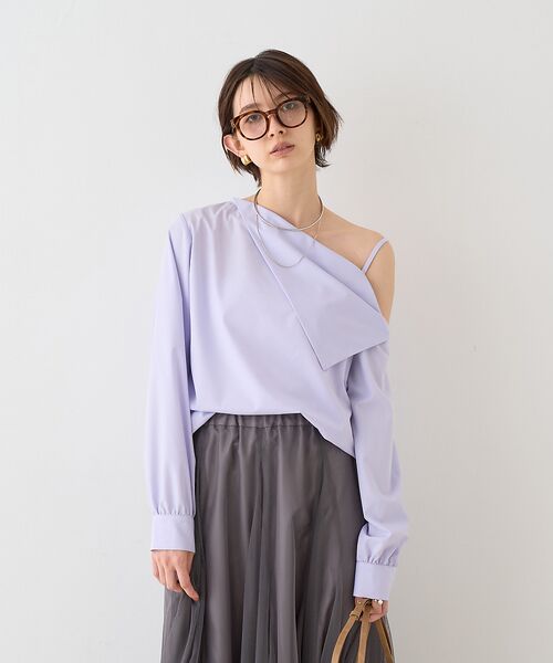 Rouge vif la cle / ルージュ・ヴィフ ラクレ シャツ・ブラウス | 【新色登場】【一部店舗限定】アシメオフショルブラウス | 詳細13