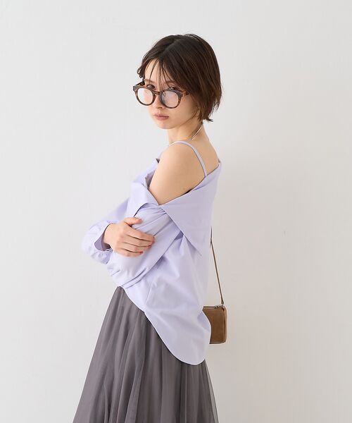 Rouge vif la cle / ルージュ・ヴィフ ラクレ シャツ・ブラウス | 【新色登場】【一部店舗限定】アシメオフショルブラウス | 詳細15