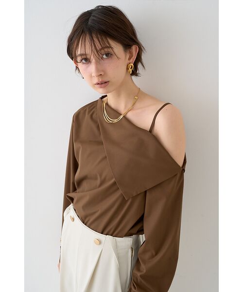 Rouge vif la cle / ルージュ・ヴィフ ラクレ シャツ・ブラウス | 【新色登場】【一部店舗限定】アシメオフショルブラウス | 詳細21