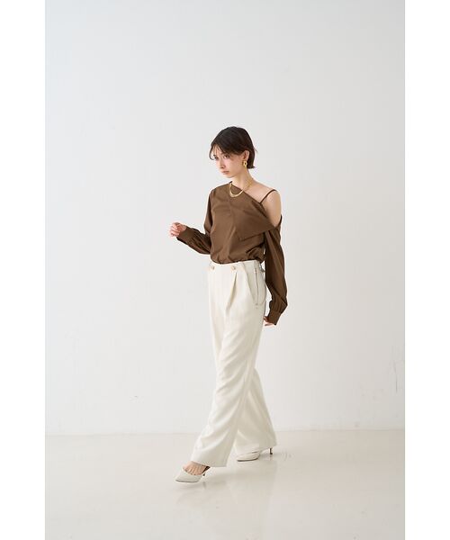 Rouge vif la cle / ルージュ・ヴィフ ラクレ シャツ・ブラウス | 【新色登場】【一部店舗限定】アシメオフショルブラウス | 詳細27