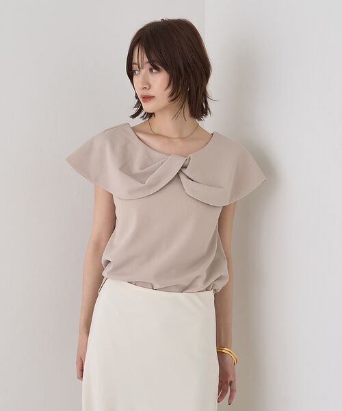 Rouge vif la cle / ルージュ・ヴィフ ラクレ Tシャツ | 【一部店舗限定】【洗濯機OK】フロントツイストカットソーブラウス | 詳細3