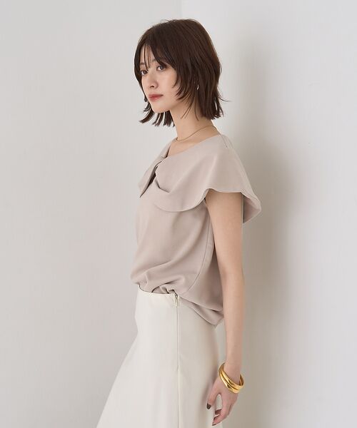 Rouge vif la cle / ルージュ・ヴィフ ラクレ Tシャツ | 【一部店舗限定】【洗濯機OK】フロントツイストカットソーブラウス | 詳細4