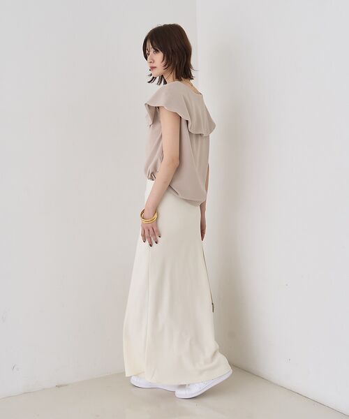 Rouge vif la cle / ルージュ・ヴィフ ラクレ Tシャツ | 【一部店舗限定】【洗濯機OK】フロントツイストカットソーブラウス | 詳細9