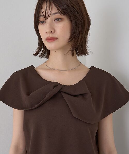 Rouge vif la cle / ルージュ・ヴィフ ラクレ Tシャツ | 【一部店舗限定】【洗濯機OK】フロントツイストカットソーブラウス | 詳細27