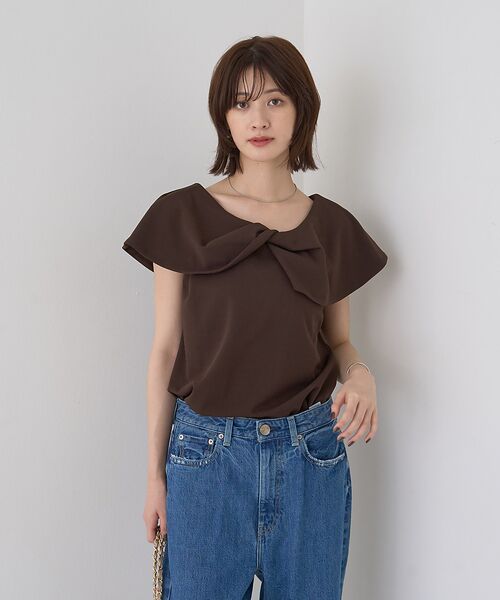 Rouge vif la cle / ルージュ・ヴィフ ラクレ Tシャツ | 【一部店舗限定】【洗濯機OK】フロントツイストカットソーブラウス | 詳細12