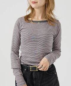 Rouge vif la cle / ルージュ・ヴィフ ラクレ Tシャツ | 【Robert P. Miller】パネルリブボートネックTEE / ロンT /