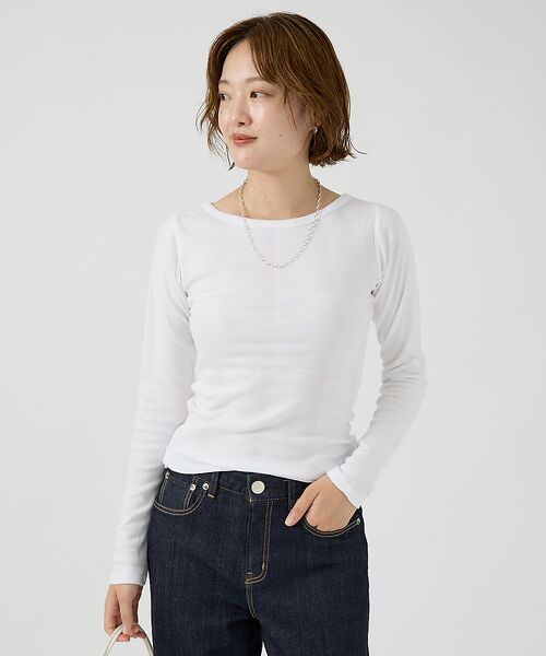 Rouge vif la cle / ルージュ・ヴィフ ラクレ Tシャツ | 【Robert P. Miller】パネルリブボートネックTEE / ロンT / | 詳細1