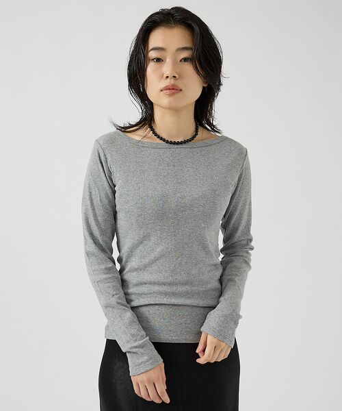 Rouge vif la cle / ルージュ・ヴィフ ラクレ Tシャツ | 【Robert P. Miller】パネルリブボートネックTEE / ロンT / | 詳細4