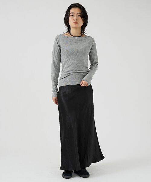 Rouge vif la cle / ルージュ・ヴィフ ラクレ Tシャツ | 【Robert P. Miller】パネルリブボートネックTEE / ロンT / | 詳細5