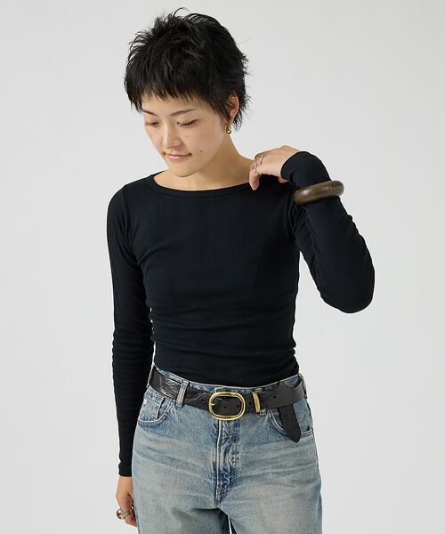 Rouge vif la cle / ルージュ・ヴィフ ラクレ Tシャツ | 【Robert P. Miller】パネルリブボートネックTEE / ロンT / | 詳細7