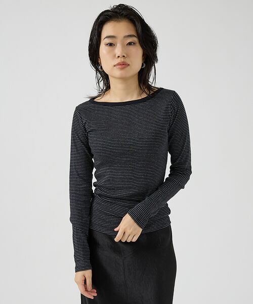 Rouge vif la cle / ルージュ・ヴィフ ラクレ Tシャツ | 【Robert P. Miller】パネルリブボートネックTEE / ロンT / | 詳細13