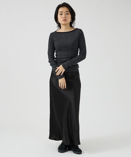 Rouge vif la cle / ルージュ・ヴィフ ラクレ Tシャツ | 【Robert P. Miller】パネルリブボートネックTEE / ロンT / | 詳細14