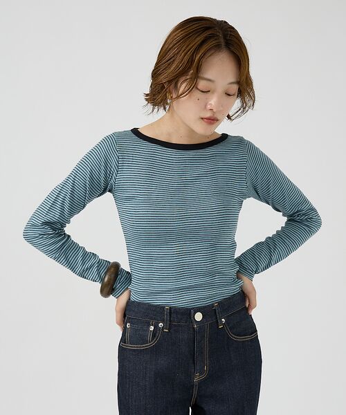 Rouge vif la cle / ルージュ・ヴィフ ラクレ Tシャツ | 【Robert P. Miller】パネルリブボートネックTEE / ロンT / | 詳細16