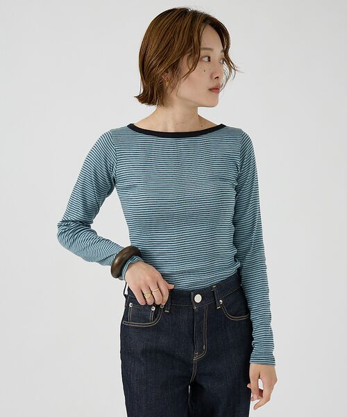 Rouge vif la cle / ルージュ・ヴィフ ラクレ Tシャツ | 【Robert P. Miller】パネルリブボートネックTEE / ロンT / | 詳細18