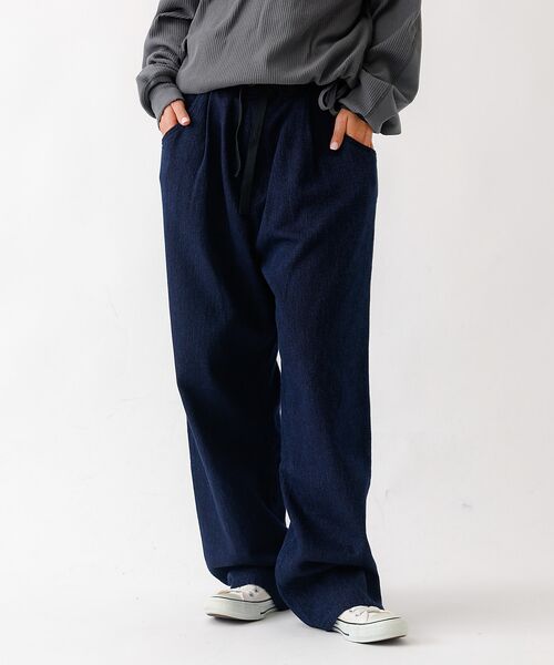 Rouge vif la cle / ルージュ・ヴィフ ラクレ デニムパンツ | 【JOHNBULL/ジョンブル】ドビーデニムイージーパンツ/パンツ/デニム【WE | 詳細3