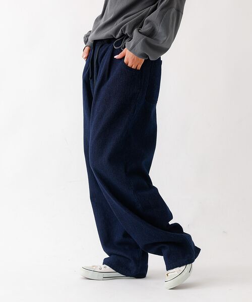 Rouge vif la cle / ルージュ・ヴィフ ラクレ デニムパンツ | 【JOHNBULL/ジョンブル】ドビーデニムイージーパンツ/パンツ/デニム【WE | 詳細4