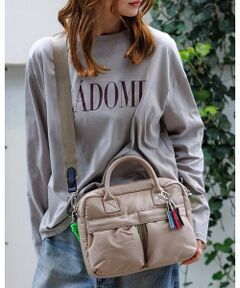 Rouge vif la cle / ルージュ・ヴィフ ラクレ ボストンバッグ | 【cheek / チーク】ダブルポケット3WAYボストンバッグ/C25008/ボ