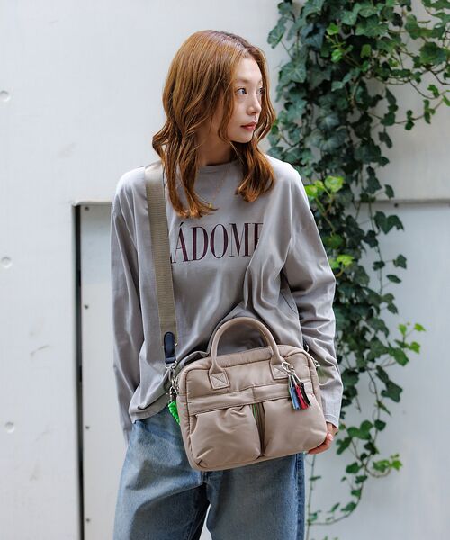 Rouge vif la cle / ルージュ・ヴィフ ラクレ ボストンバッグ | 【cheek / チーク】ダブルポケット3WAYボストンバッグ/C25008/ボ | 詳細13