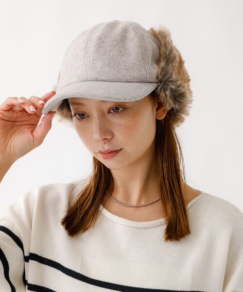 Rouge vif la cle / ルージュ・ヴィフ ラクレ ハット | 【RUBEN/ルーベン】RUS-6451/ウールライクドイヤーカバーキャップ/W | 詳細6