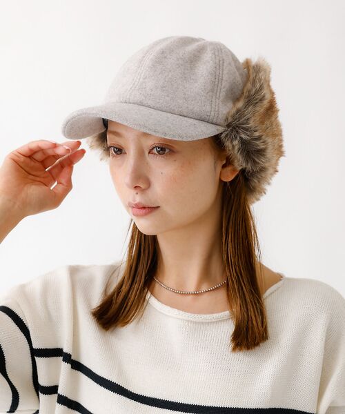 Rouge vif la cle / ルージュ・ヴィフ ラクレ ハット | 【RUBEN/ルーベン】RUS-6451/ウールライクドイヤーカバーキャップ/W | 詳細7