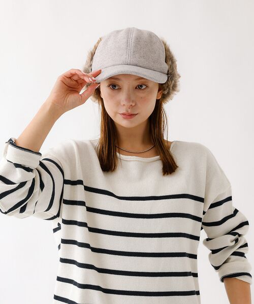 Rouge vif la cle / ルージュ・ヴィフ ラクレ ハット | 【RUBEN/ルーベン】RUS-6451/ウールライクドイヤーカバーキャップ/W | 詳細8