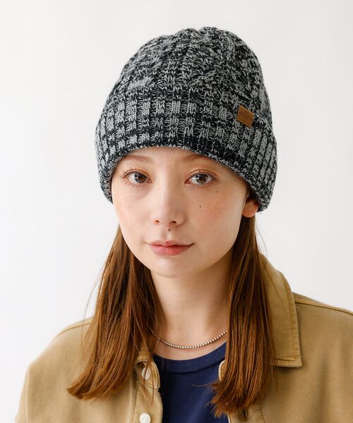 Rouge vif la cle / ルージュ・ヴィフ ラクレ ハット | 【RUBEN/ルーベン】ケーブル裏ボアニット帽/ RUS-7092 MIX/メラ | 詳細2