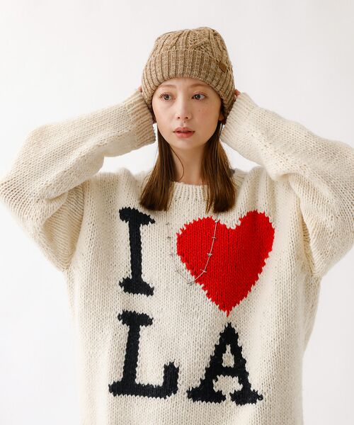 Rouge vif la cle / ルージュ・ヴィフ ラクレ ハット | 【RUBEN/ルーベン】ケーブル裏ボアニット帽/ RUS-7092 MIX/メラ | 詳細13