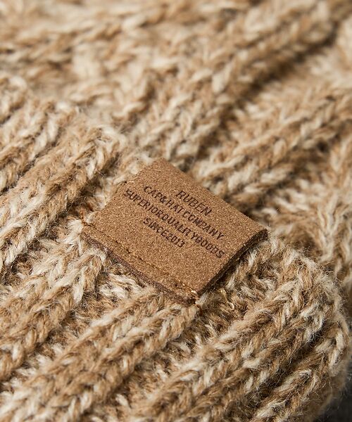 Rouge vif la cle / ルージュ・ヴィフ ラクレ ハット | 【RUBEN/ルーベン】ケーブル裏ボアニット帽/ RUS-7092 MIX/メラ | 詳細16