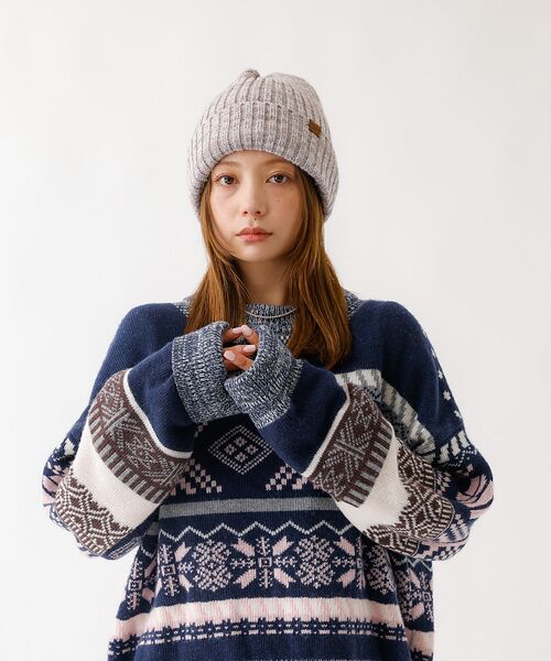 Rouge vif la cle / ルージュ・ヴィフ ラクレ ハット | 【RUBEN/ルーベン】RUS-7125/リブボアニット帽/RIB BORE W | 詳細17