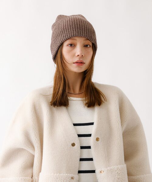 Rouge vif la cle / ルージュ・ヴィフ ラクレ ハット | 【RUBEN/ルーベン】RUS-8343/メリノウールリラックスビーニー/MER | 詳細6