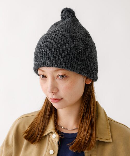 Rouge vif la cle / ルージュ・ヴィフ ラクレ ハット | 【RUBEN/ルーベン】RUS-8353/ヘザーボンボンワッチキャップ/HEAT | 詳細2