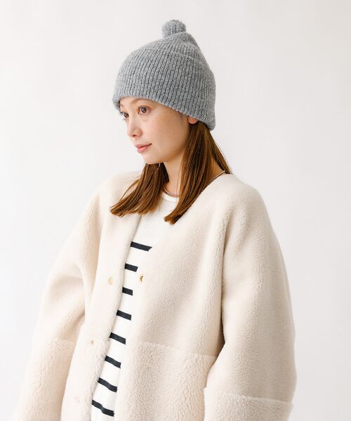 Rouge vif la cle / ルージュ・ヴィフ ラクレ ハット | 【RUBEN/ルーベン】RUS-8353/ヘザーボンボンワッチキャップ/HEAT | 詳細6