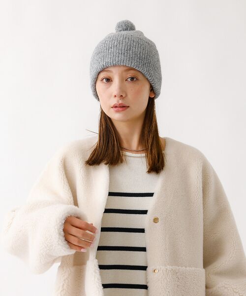 Rouge vif la cle / ルージュ・ヴィフ ラクレ ハット | 【RUBEN/ルーベン】RUS-8353/ヘザーボンボンワッチキャップ/HEAT | 詳細7