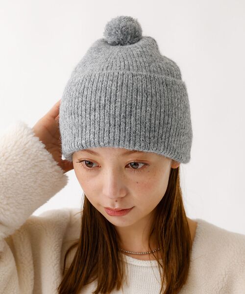 Rouge vif la cle / ルージュ・ヴィフ ラクレ ハット | 【RUBEN/ルーベン】RUS-8353/ヘザーボンボンワッチキャップ/HEAT | 詳細8