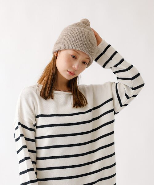 Rouge vif la cle / ルージュ・ヴィフ ラクレ ハット | 【RUBEN/ルーベン】RUS-8353/ヘザーボンボンワッチキャップ/HEAT | 詳細12