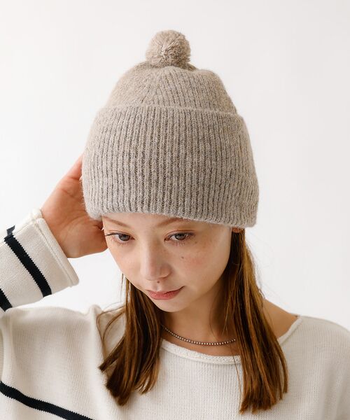 Rouge vif la cle / ルージュ・ヴィフ ラクレ ハット | 【RUBEN/ルーベン】RUS-8353/ヘザーボンボンワッチキャップ/HEAT | 詳細13