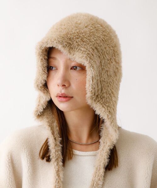 Rouge vif la cle / ルージュ・ヴィフ ラクレ ハット | 【RUBEN/ルーベン】RUS-8355/シャギーボンネット/SHAGGY BO | 詳細7