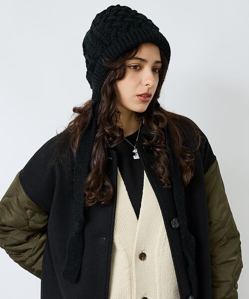 Rouge vif la cle / ルージュ・ヴィフ ラクレ ハット | 【RUBEN/ルーベン】RUS-8356/ケーブルボンネット/CABLE BON | 詳細1