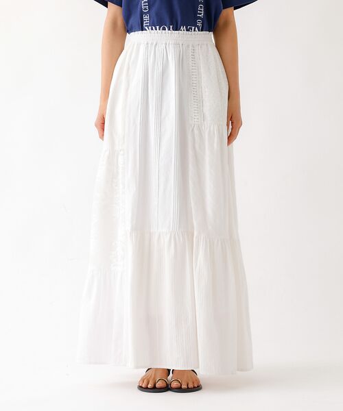 Rouge vif la cle / ルージュ・ヴィフ ラクレ ロング・マキシ丈スカート | 【nap / ナップ】Textured Detail Skirt / テキスタイ | 詳細7