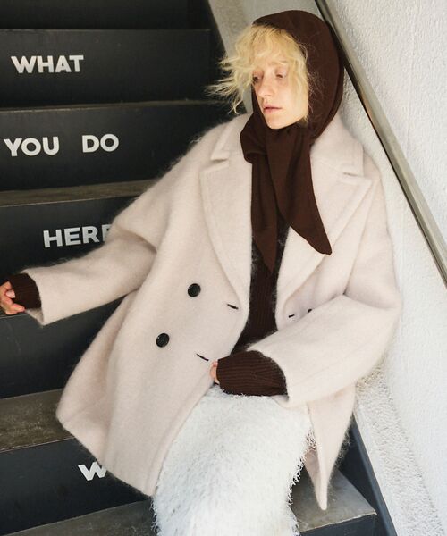 Rouge vif la cle / ルージュ・ヴィフ ラクレ ピーコート | シャギーピーコート | 詳細1