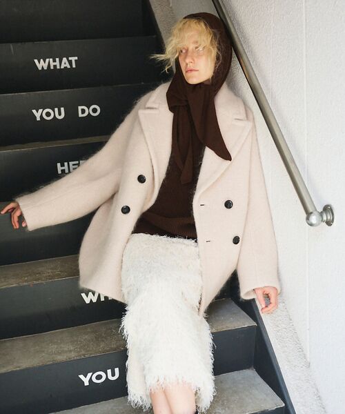 Rouge vif la cle / ルージュ・ヴィフ ラクレ ピーコート | シャギーピーコート | 詳細2