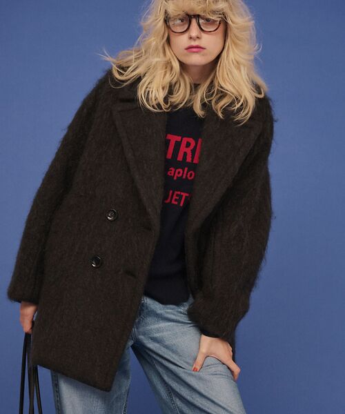 Rouge vif la cle / ルージュ・ヴィフ ラクレ ピーコート | シャギーピーコート | 詳細20