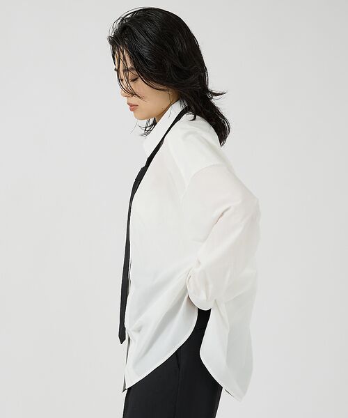 Rouge vif la cle / ルージュ・ヴィフ ラクレ シャツ・ブラウス | タイ付クリアブロードシャツ | 詳細3