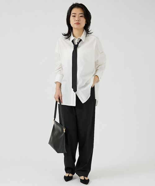 Rouge vif la cle / ルージュ・ヴィフ ラクレ シャツ・ブラウス | タイ付クリアブロードシャツ | 詳細5