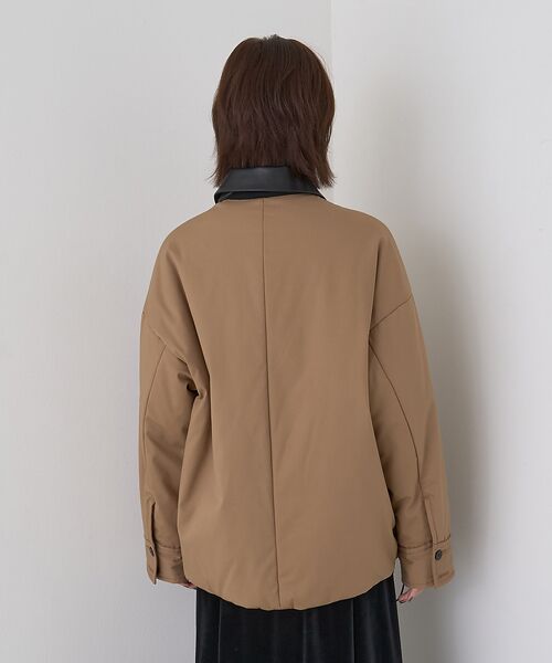 Rouge vif la cle / ルージュ・ヴィフ ラクレ ブルゾン | 異素材衿パフィブルゾン/ハンティングジャケット | 詳細21