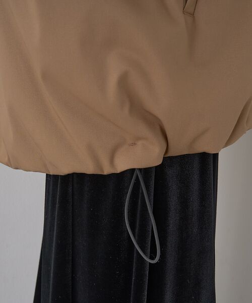 Rouge vif la cle / ルージュ・ヴィフ ラクレ ブルゾン | 異素材衿パフィブルゾン/ハンティングジャケット | 詳細27