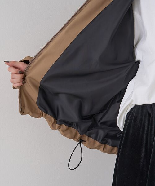 Rouge vif la cle / ルージュ・ヴィフ ラクレ ブルゾン | 異素材衿パフィブルゾン/ハンティングジャケット | 詳細28