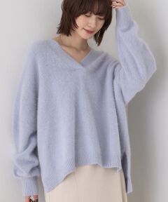 Rouge vif la cle / ルージュ・ヴィフ ラクレ ニット・セーター | フォックスウールVネックスリットニットプルオーバー