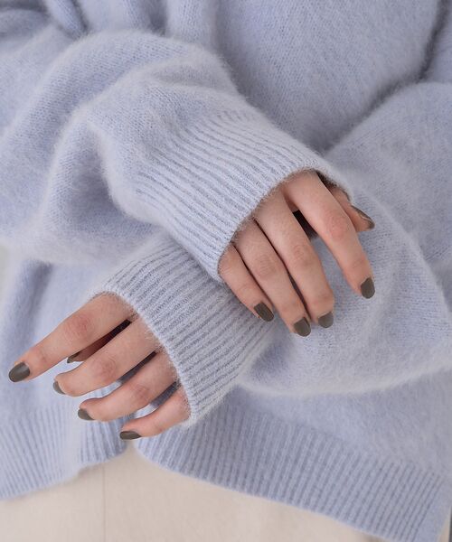 Rouge vif la cle / ルージュ・ヴィフ ラクレ ニット・セーター | フォックスウールVネックスリットニットプルオーバー | 詳細15