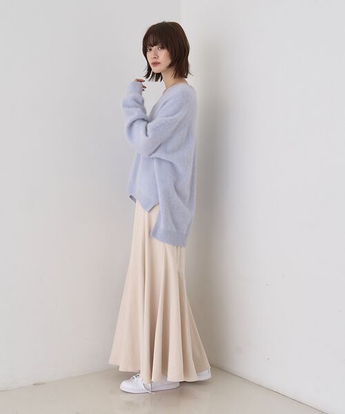 Rouge vif la cle / ルージュ・ヴィフ ラクレ ニット・セーター | フォックスウールVネックスリットニットプルオーバー | 詳細10